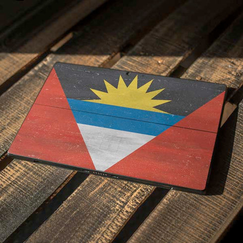 Antigua and Barbuda Flag Distressed Surface Pro 7 Skin